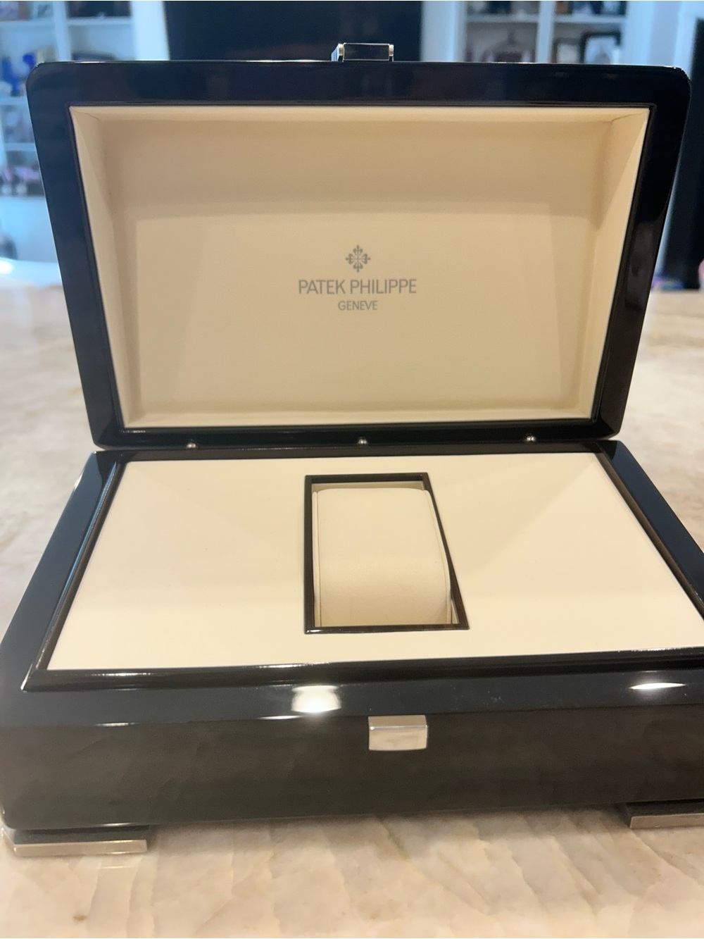 Patek Philippe dark brown and Cream Watch Box